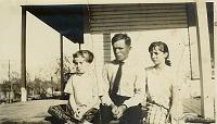  From left to right, Kitty Speed (daughter - 1912-1987), Charlie Speed (father - 1885-1970), and Edith Speed (daughter - 1910-1975).